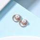 925 Sterling Silver Rose Gold Simple and Exquisite Flower Pearl