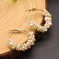 Natural Stone Freshwater Pearl Earring