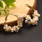 Natural Stone Freshwater Pearl Earring