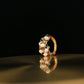 Retro Color Spar Freshwater Pearl Ring,17mm