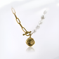 Retro Venus Goddess Stitching Necklace Special-shaped Pearl Necklace