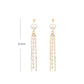 925 Silver Needle Long Tassel Earrings