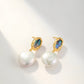 Spring and Summer Retro Baroque Pearl Earrings