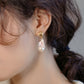 925 Whitebait Tail Rock Freshwater Pearl Earrings