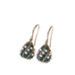 Retro Blue Tears Imitation Pearl Earrings