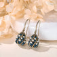 Retro Blue Tears Imitation Pearl Earrings