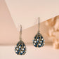 Retro Blue Tears Imitation Pearl Earrings