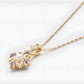 Natural Tanzanite Zircon Diamond Snowflake Pearl Necklace