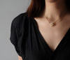 French Natural Pearl Concentric Knot Non-fading Necklace
