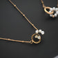 French Natural Pearl Concentric Knot Non-fading Necklace