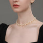 Fashion Light Luxury Retro Natural Pearl Necklace,38+5cm