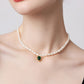 Emerald Natural Freshwater Pearl Necklace,43.2cm