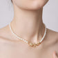 Light Luxury Camellia Natural Freshwater Pearl Necklace,39cm