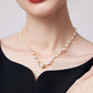 French Baroque Natural Freshwater Pearl Cavicle Necklace,45cm