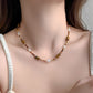 Natural Tiger's Eye Stone Freshwater Pearl High-end Necklace,46cm