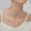 Light Luxury 925 Sterling Silver Baroque Pearl Clavicle Necklace,40+5cm