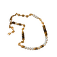 Natural Tiger's Eye Stone Freshwater Pearl Beaded Necklace,34.5+7.5cm