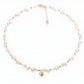 Retro French Light Luxury Natural Pearl Necklace,41cm