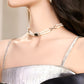 Retro Pearl Clavicle Necklace,34+5cm