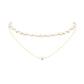 Retro Baroque Natural Pearl Double Layered Necklace,35-48cm