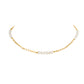 Retro Spring and Summer Sweater Freshwater Pearl Clavicle Necklace,39+5cm