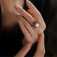 Freshwater Baroque Pearl Ring, #12-14,Adjustable