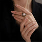 Freshwater Baroque Pearl Ring, #12-14,Adjustable