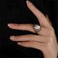 Freshwater Baroque Pearl Ring, #12-14,Adjustable