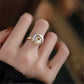 Rose Natural Shaped Baroque Pearl Ring, Adjustable