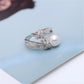 Fashion Knot Pearl Ring, Adjustable