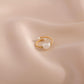 Simple Personality Baroque Freshwater Pearl Ring,Adjustable