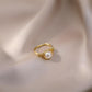 Fashionable Natural Pearl Winding Ring