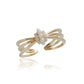 French Light Luxury Palace Style Pearl Ring,Adjustable