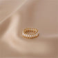 French Retro Niche Hand-woven Ring,#9,#12,#14,#16