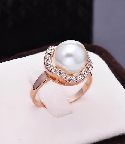 Fashion Personality Pearl Ring, 16mm-17mm