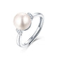 925 Sterling Silver Pearl Ring,Adjustable