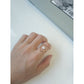 S925 Sterling Silver Special-shaped Bead Winding Ring, Adjustable