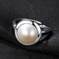 925 Silver 10-10.5mm Freshwater Pearl Ring, Adjustable