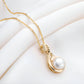 14K Gold-clad Natural Freshwater Pearl Necklaces,42cm+5cm