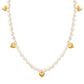 Heart-shaped Pendant Natural Freshwater Pearl Necklace