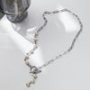 Simple Retro Freshwater Pearl Stitching Necklace