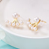 Freshwater Pearl Skirt Shape Multi-bead Earrings