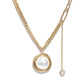 Pearl Sweater Chain Short Decorative Necklace,40+6cm