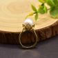 925 Sterling Silver Non-fading Natural Freshwater Pearl Ring,Adjustable