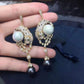 S925 Personalized Tiger Pearl Earrings