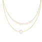 Light Luxury Natural Freshwater Pearl Double Layered Necklace,43cm