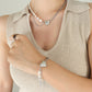 Freshwater Pearl Titanium Necklace and Bracelet Jewellery Sets