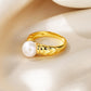 Retro Natural Freshwater Pearl Ring,17mm