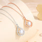 925 Sterling Silver Drop Pendant Pearl Necklace