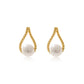 925 Silver Needle  Freshwater Pearl Drop Earrings